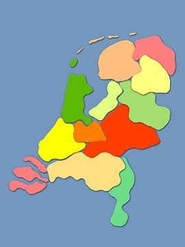 De kinderkamerkaart van Nederland