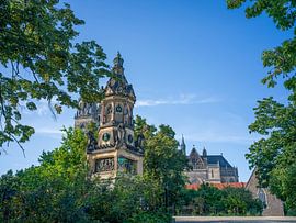 Magdeburg - War memorial 1870/71 and cathedral by t.ART