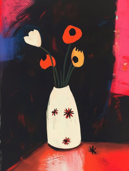 Moderne Bloemcompositie van Franka Poulain