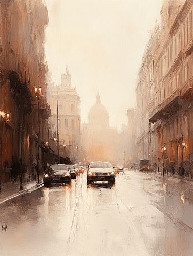 Straßenleben in der Stadt