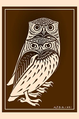 Twee uilen, Julie de Graag