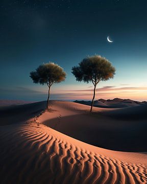 Rustige elegantie onder de woestijnhemel van fernlichtsicht