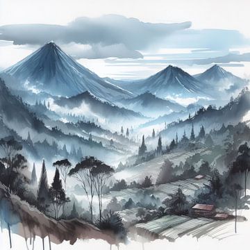 Die Berge-2 von Subkhan Khamidi