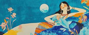 Entspannung unter dem Mond
