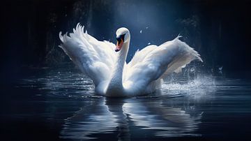 Swan Lake 3 van Danny van Eldik - Perfect Pixel Design