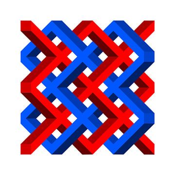 unmögliches geometrisches Flechtwerk-3 von Grafiekus