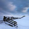 Winter in Friesland Stavoren, Niederlande von Peter Bolman