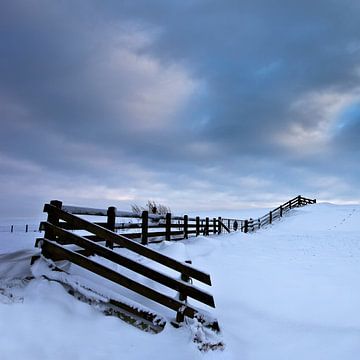 Winter in Stavoren Friesland Vierkant formaat van Peter Bolman