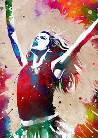 Cheerleader sport art #cheerleader by JBJart Justyna Jaszke