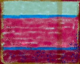 Kleurvlakken in abstractie rood