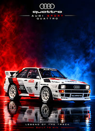 Audi quattro-rally van Leader Fc