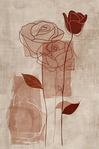 Flower Painting by Modern Collection
