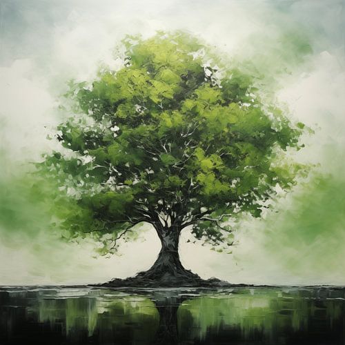Groene boom artistiek