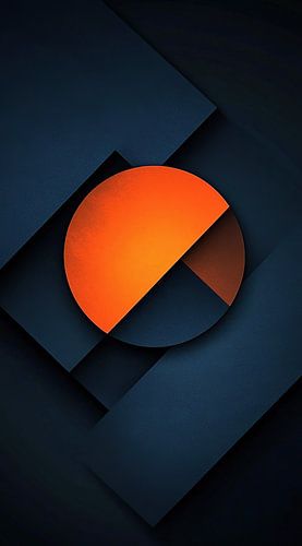 eenvoudige donkerblauwe vorm