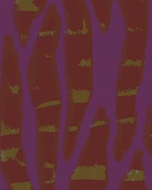 Bunte abstrakte moderne Kunst. Pop der Farben. Lila, rotbraun, Senf. von Dina Dankers