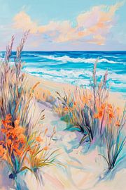 Beach landscape in soft light by Poster Art Shop