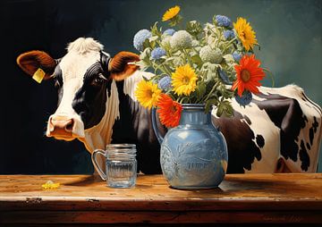 Cows Modern 60916 by ARTEO Paintings