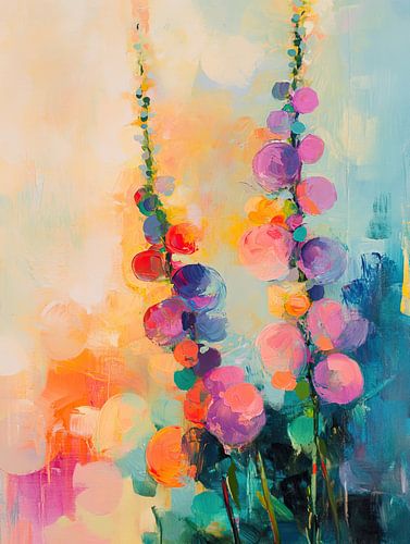 Kleurrijke Canvas | Levendige Bloemen op Canvas