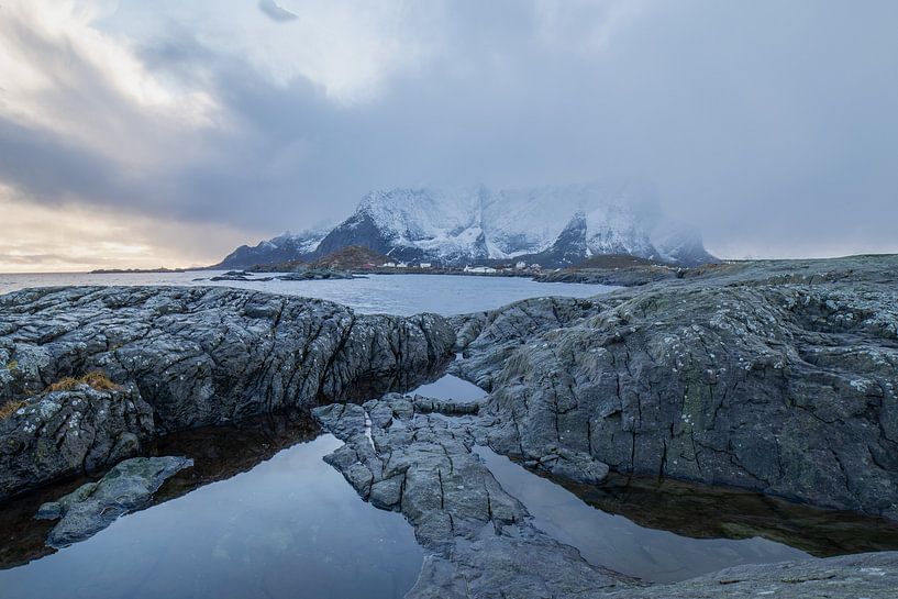 Mountains from a lonely rock by Shaun Kingston