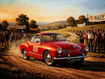 Volkswagen Karmann Ghia: vintage racekunst van Jan Keteleer