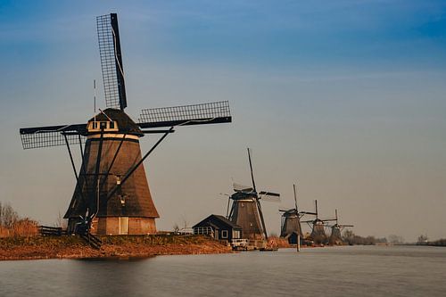 Kinderdijk in the evening light