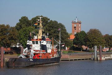 Schiffsanleger an der Weser, Brake, Landkreis Wesermarsch
