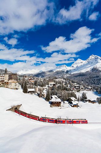 Rhätische Bahn in Arosa, Zwitserland