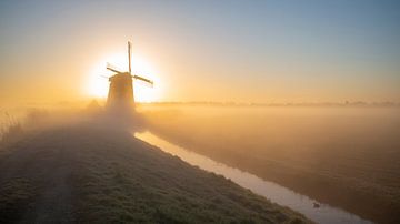 Moulin au soleil sur Robert van der Eng