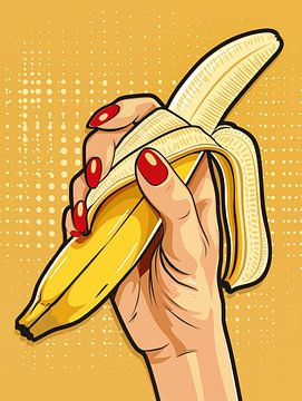 Bananentijd nu lieverd | Pop Art van Frank Daske | Foto & Design