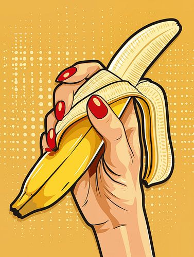 Bananen-Zeit jetzt Schätzchen | Pop Art