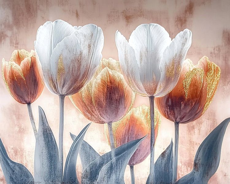 Vintage Tulpen | Morning Hues of Grace van De Mooiste Kunst