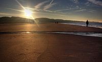 Lever de soleil sur la plage de Zoutelande par MSP Canvas Aperçu