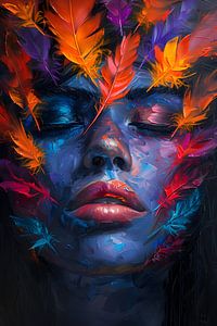 Peinture Femme Visage | Peinture Femme Visage Moderne