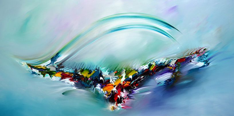 Abstract Flying van Gena Theheartofart