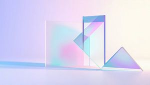 Abstrakter glas Geometrie
