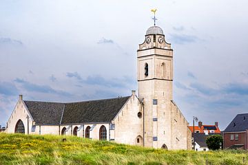 De Andreaskerk in Katwijk aan Zee van Evert Jan Luchies