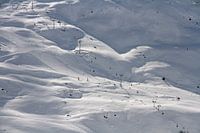 Val Thorens in de sneeuw met liften