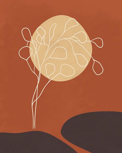 Minimalistisch herfstlandschap 6