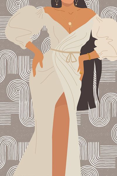 Elegant Dress by Walljar