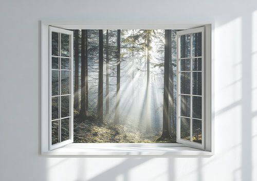 forest view from the living room