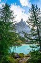 het Lago del Sorapiss in de zon van Leo Schindzielorz thumbnail