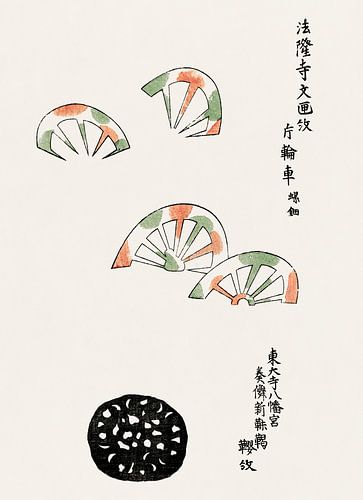 Japanse kunst. Vintage ukiyo-e woodblock print door Tagauchi Tomoki no. 2