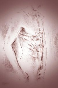 Seductive Men Nude - Erotic drawings by Marita Zacharias