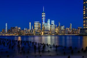 Ligne d'horizon de la ville de New York - One World Trade Center vu de Jersey City sur Tux Photography