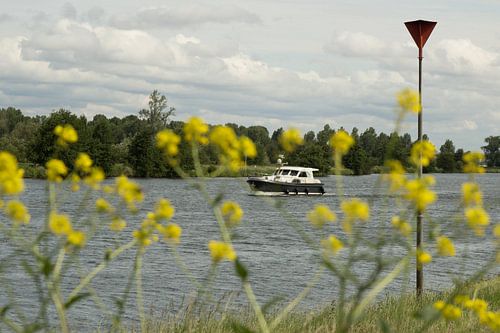Boot op de Maasplassen bij Roermond
