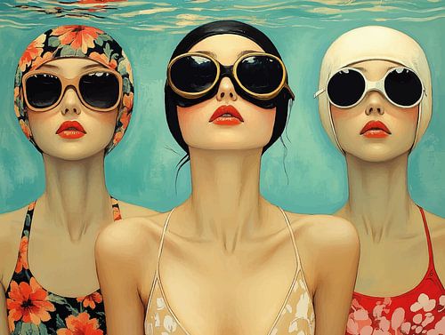 Pool Mädchen von Mirjam Duizendstra