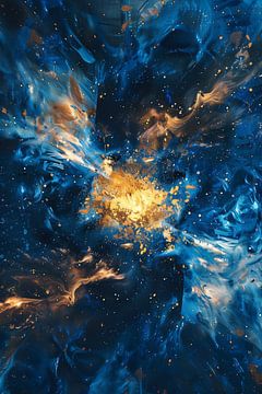 Cosmic eruption of light and colour by artefacti