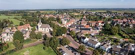 Aerial panorama of Sint-Geertruid in South Limburg by John Kreukniet