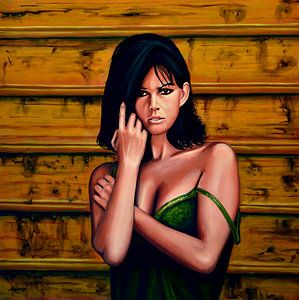 Claudia Cardinale painting von Paul Meijering