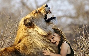 Lion with child